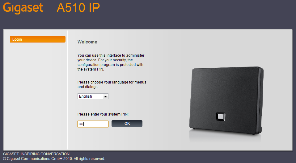 A510IP Login