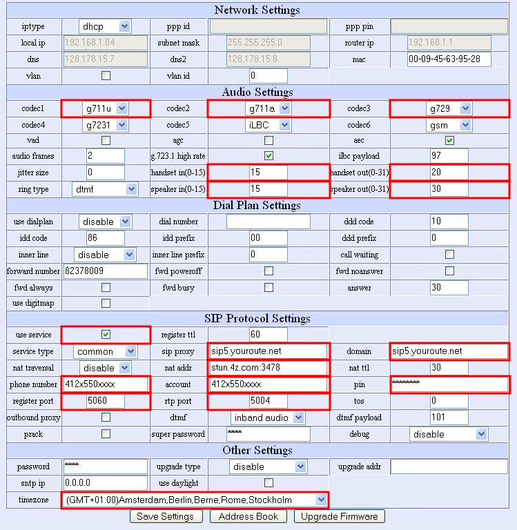 Atcom user page