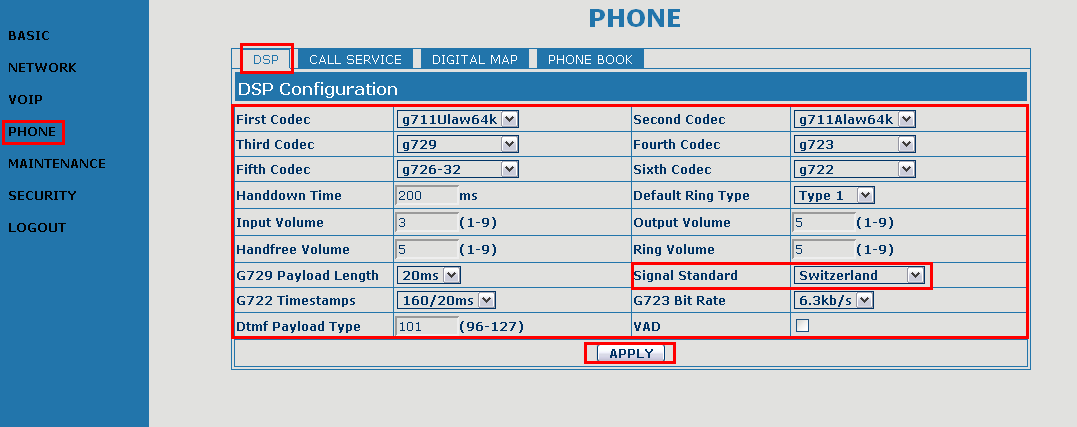 UTT-900B DSP Options