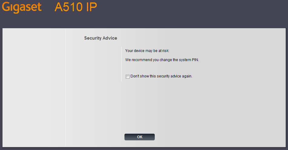 A510 IP Security Advice